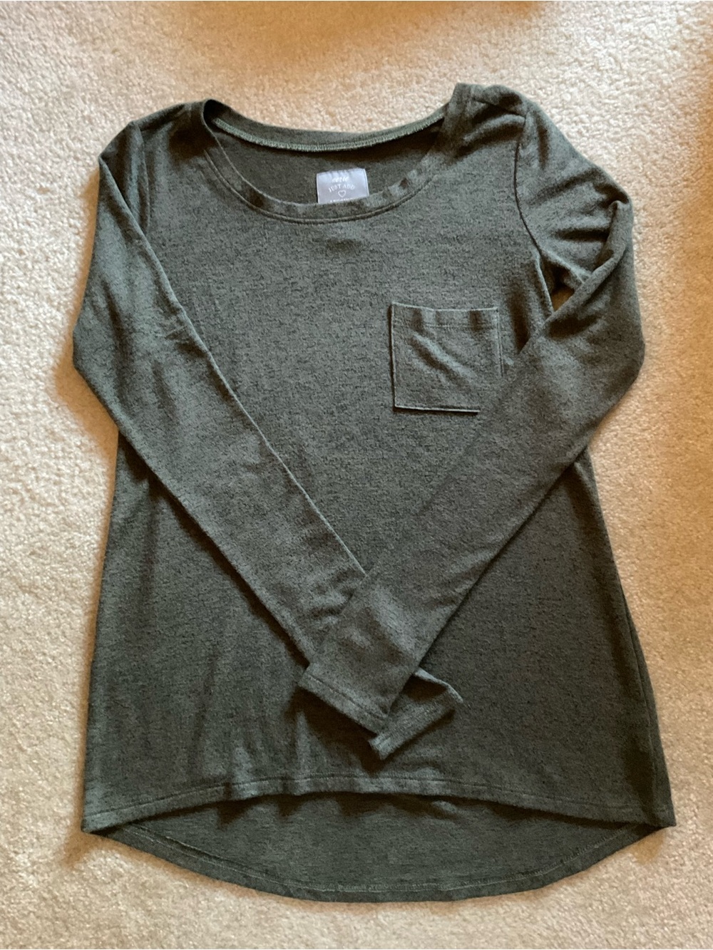 aerie Olive Green Crewneck Leggings Top